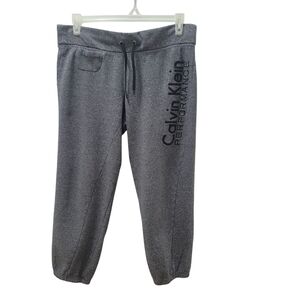 Calvin Klein Gray Performance Cropped Lounging/Joggers Womens Size L